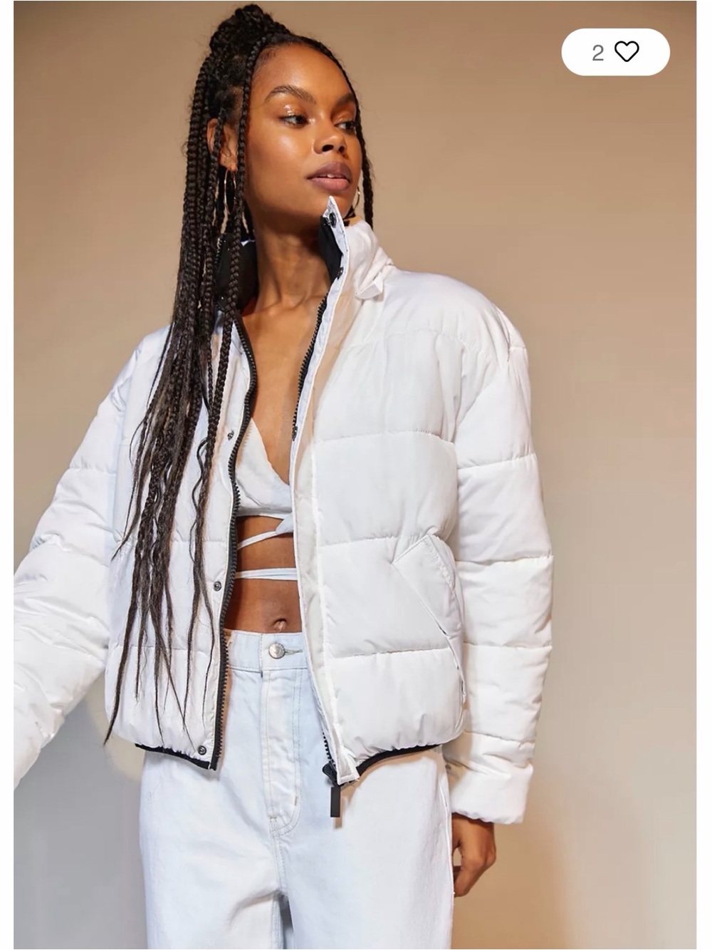 New Urban Outfitters 90s sporty padded jacket, size XL